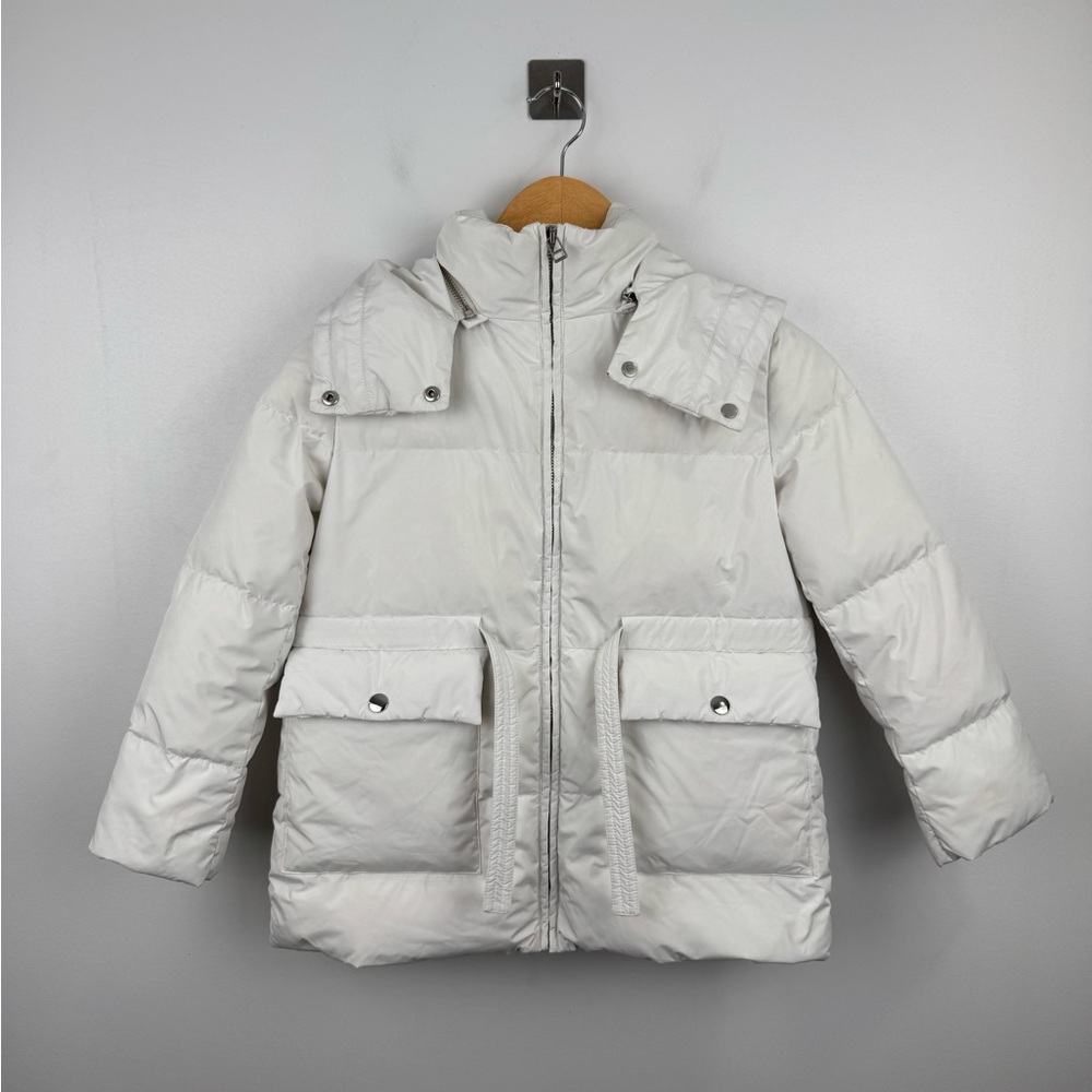 Yves Solomon Enfant White Puffer‎ Jacket Girls Size 8